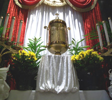 Blessed Sacrament Altar on Holy Thursday